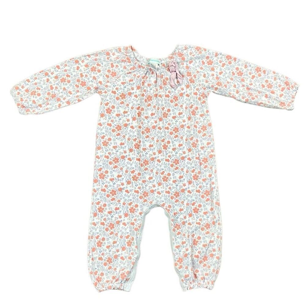Feather Baby Bow Floral Romper 18-24 Months